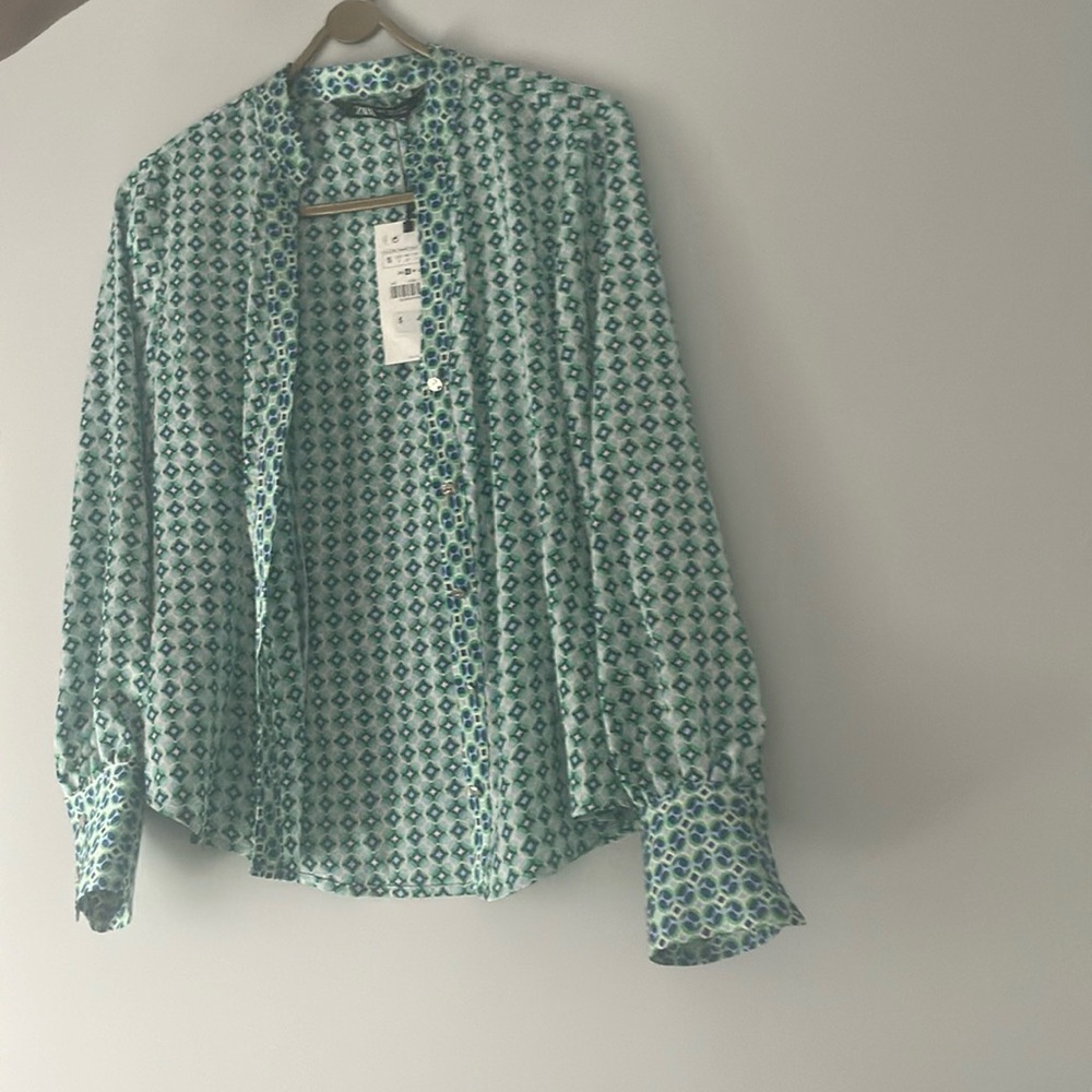 Zara button up blouse
